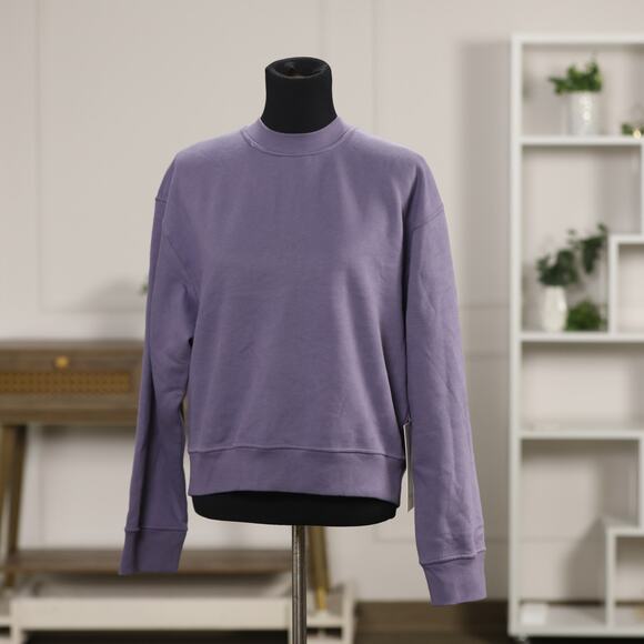 Lululemon Steady State Grape Mist Purple Oversized Crew Sweatshirt Size Small 🤍 - Picture 4 of 12